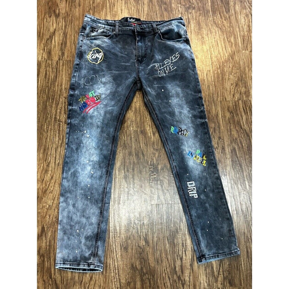 Switch Remarkable Slim Taper Fit Jeans Men's Size 36x30 Grunge Artsy  Hip Hop